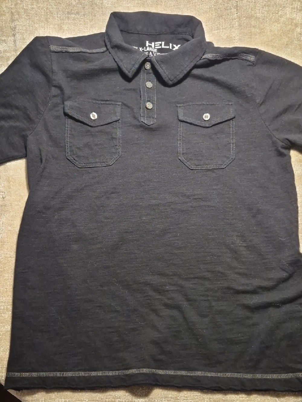 Black Helix Polo Shirt